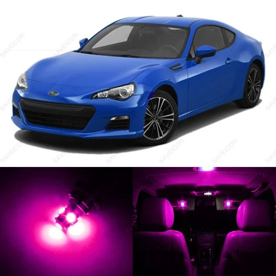 8 x Pink LED Interior Lights Package For 2013 - 2017 Subaru BRZ + PRY TOOL - Image 1 of 4