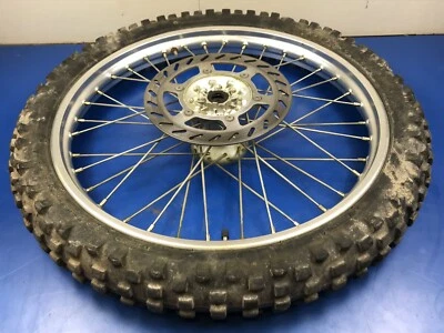 03 Yamaha TTR 250 TTR250 OEM roda dianteira aro cubo raios pneu 21" - Imagem 1 de 4