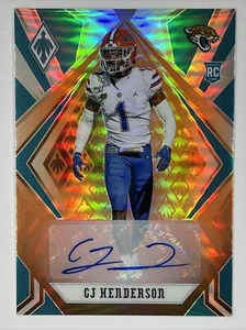 2020 Panini Phoenix CJ Henderson Fire Burst Rookie Auto /25 - Bild 1 von 2