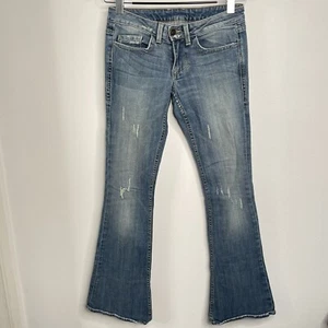 William Rast Jeans Womens Size 26 Bootcut Blue Denim Distressed READ - Picture 1 of 12
