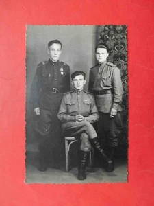 Plock Polen 1945 Sowjetische Soldaten Flugzeugmechaniker. Echtfoto 2. Weltkrieg - Bild 1 von 2