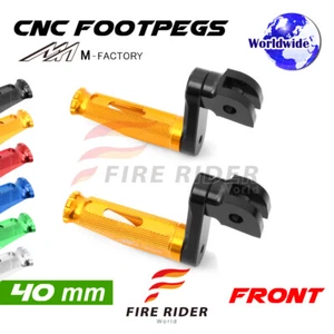 For Honda CBR1000RR Fireblade / ABS 08-15 40mm Riser CNC Billet Front Footpegs - Picture 1 of 11