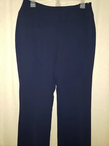 Pantalones de mujer Cabi 968R talla 4 PR medianoche en París azul marino poliéster pantalones profesionales - Imagen 1 de 9
