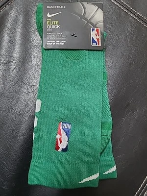 Calcetines de baloncesto Nike Elite Quick Crew oficiales de la NBA verdes SX7037-312 grandes nuevos Foto 1 de 4