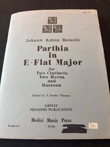 Johann Reischl Parthia in E-Flat Major Ensemble Medici Music Prees Book - Picture 1 of 3