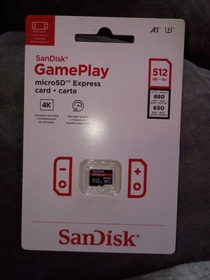 SanDisk Gameplay Micro SD Express Card 512GB New Sealed - Image 1 of 2