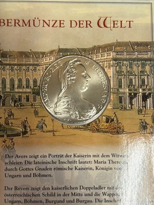 1780 Austria Maria Theresa Taler Restrike Thaler,.833 Fine Silver Proof Like - Image 1 of 4