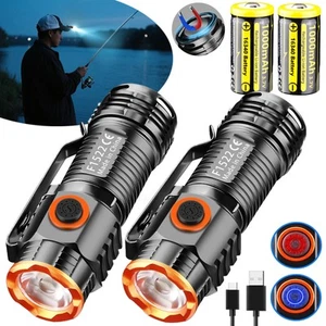 Mini Linterna Táctica Recargable LED Magnética P50 EDC Antorcha de Bolsillo Lámpara Lote - Imagen 1 de 18