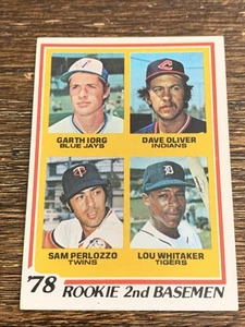 1978 TOPPS LOU WHITAKER #704 RC ROOKIE TIGERS OTTIMO O MIGLIORE - Foto 1 di 2