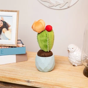 Northlight 9.75" Floración Artificial Cactus en Maceta Azul Decoración de Mesa - Imagen 1 de 10