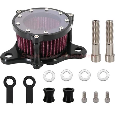 Kit de filtro de admisión de filtro de aire 88-up para Harley Sportster Iron XL 883 1200 72 48 Foto 1 de 4