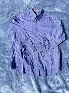 Donna Karan New York 16 1/2 32-33 blau Button Down Hemd 100% Baumwolle - Bild 1 von 6