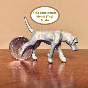 HORSING AROUND Stablemate 1:32 Model Scale LOPING FOXHOUND ~ Cast Pewter Dog - Picture 1 of 7