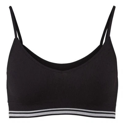 Bralette de 2 vías No Boundaries Juniors XS nuevo con etiquetas hollín negro vivo sin costuras Foto 1 de 4