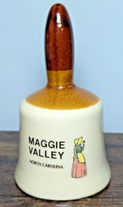 Very Vintage Maggie Valley North Carolina Souvenir 5" Bell Lady Wearing Bonnet - Picture 1 of 10