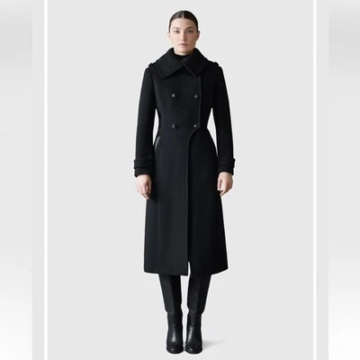 Novo casaco de lã sob medida Mackage Elodie dupla face - Imagem 1 de 4