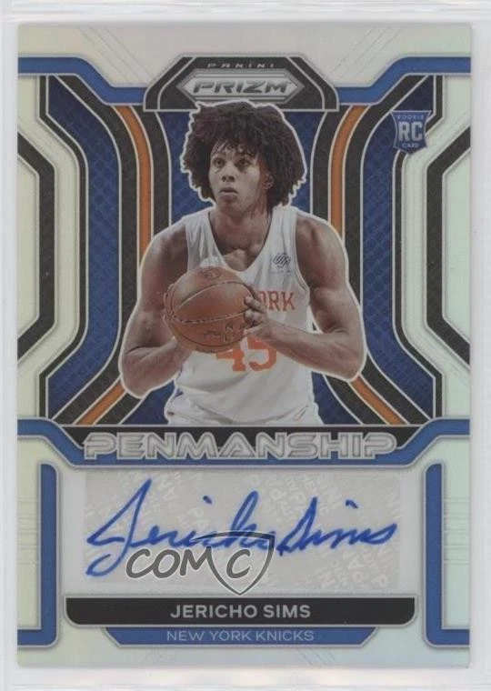 2021-22 Panini Prizm Rookie Penmanship Silver Jericho Sims #RP-JSI Auto RC - Image 1 of 2