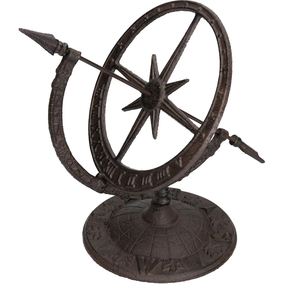 Armillary Reloj de Sol Ornamento Hierro Fundido Jardín Característica... - Imagen 1 de 3