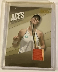Elena Dementieva 2007 Ace Authentic Straight Sets Aces Materials #AC-9 Card - Picture 1 of 2