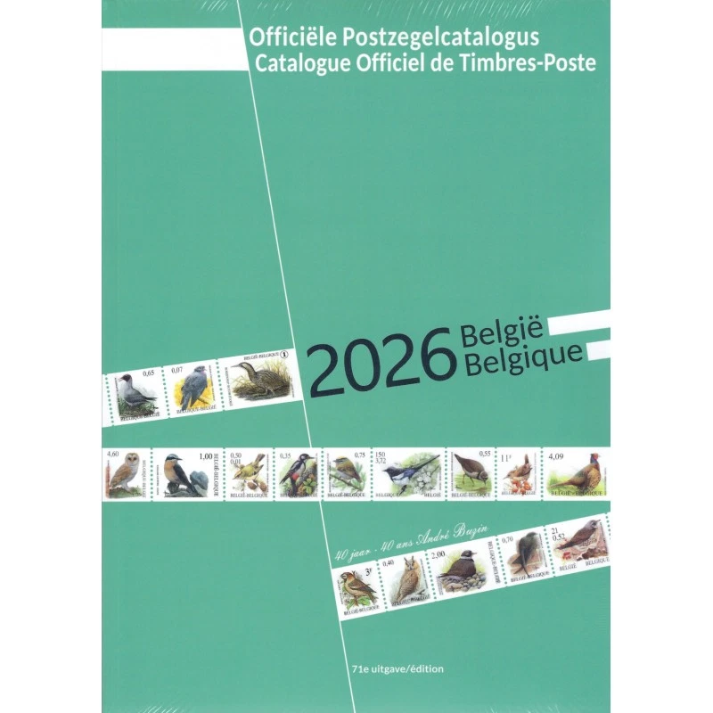 COB Catalogue de cotation timbres Belgique 2026. - Photo 1/1