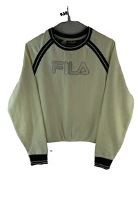 FILA Beige Sweatshirt size M Mens Retro Spellout Pullover Jumper Casual Outdoors - Picture 1 of 8