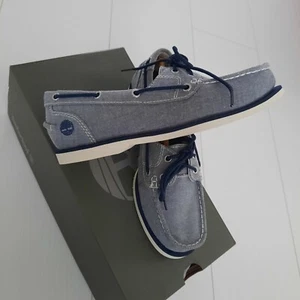 Timberland Bootsschuhe Segelschuhe Mokkassin 2-Eye Neu 36 Canvas Blau - Bild 1 von 5