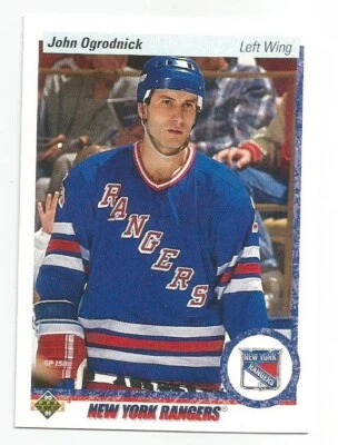 JOHN OGRODNICK 1990-91 UPPER DECK CARD NM-MT CONDITION - Image 1 of 2