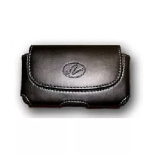 Black Horizontal Leather Holster Case Pouch For Samsung Brightside SCH-U380 - Picture 1 of 4