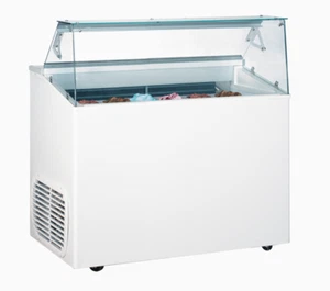 KBS Speiseeis-Theke Verkaufsvitrine Donata 7x5 Liter mit LED Innenbeleuchtung - Bild 1 von 4