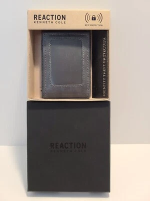 Kenneth Cole Reaction Hombres Bloqueo RFID Plegable Imán Cierre Gris Foto 1 de 4