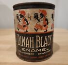 Rare Antique Boston Varnish Co Pint Dinah Black Enamel Paint
