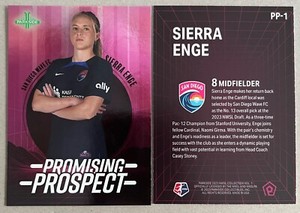 Sierra Enge 2023 Parkside NWSL Volume 1 PROMISING PROSPECTS Rookie PP-1 WAVE
