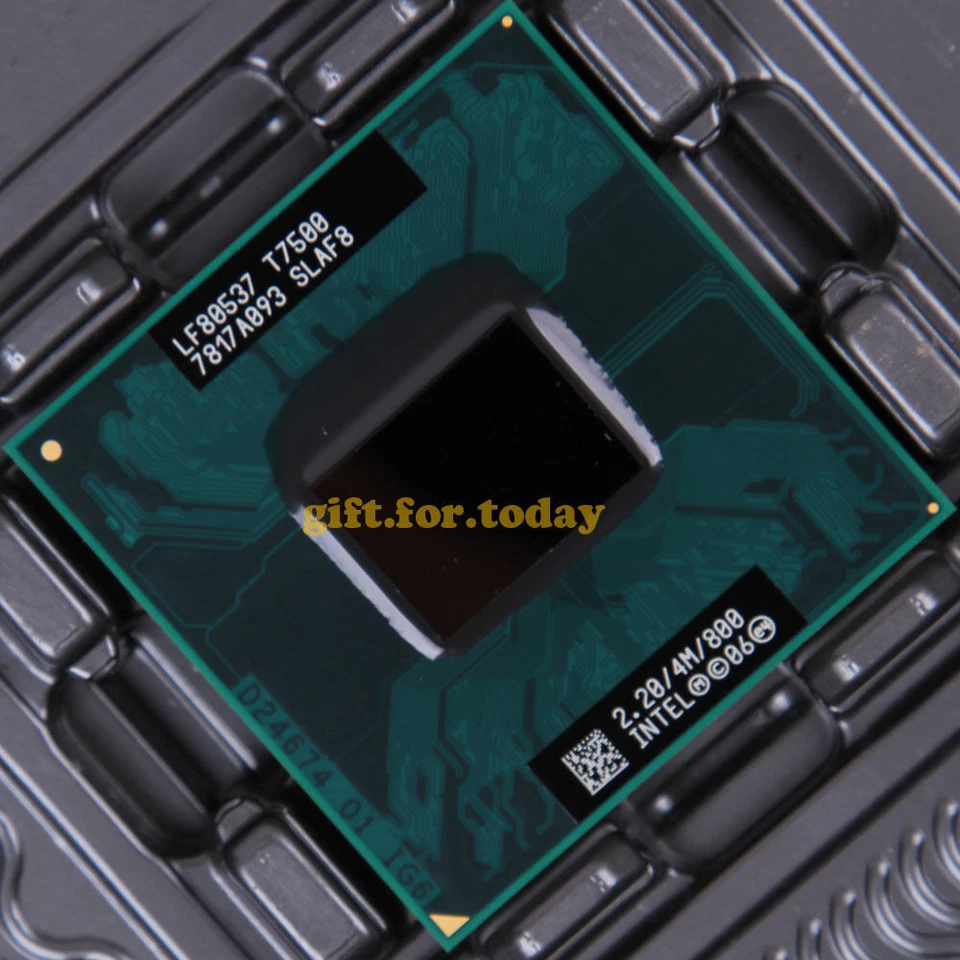 Intel Core 2 Duo T7500 SLAF8 SLA44 2.2 GHz 800 MHz Processor CPU LF80537GG0494M - Image 1 of 1