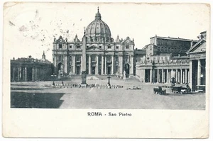 Basílica y Plaza de San Pedro Ciudad del Vaticano Roma San Pedro 1907 - Imagen 1 de 2