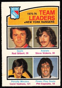 1976-77 NR-MINT Rod Gilbert/Steve Vickers/Carol Vadnais/Phil Esposito New York