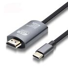 Phone/Laptop to TV USB Type C to HDMI Lead 4K 60Hz UHD Cable 1m/2m/3m/5m Black