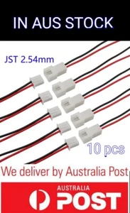 10Pcs Micro PH 2.54mm JST 2-Pin Male to female Connectors with 200mm wires - Picture 1 of 2