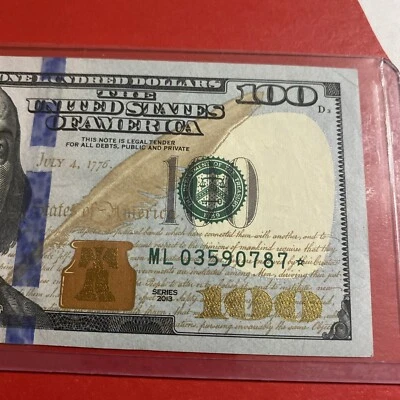 $100 Dollar Bill Star Note  - Image 1 of 3