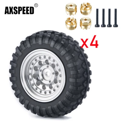 AXSPEED Felge Räder Gummireifen Adapter für Kyosho Miniz 4x4 Wrangler 1/24 SCX24 - Bild 1 von 4