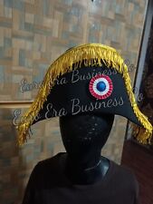 Napoleonic 17th 18th Century British Navy Officer Bicorn Hat in all sizes