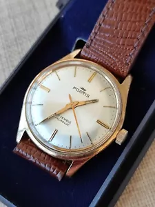 Reloj Fortis vintage para hombre con caja original vintage cuerda manual chapado en oro - Imagen 1 de 12