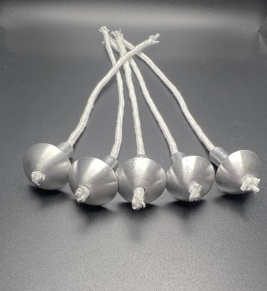 10 Wine Bottle Wicks 8" Aluminum Wick Holder DIY Bottle Tiki Torch Oil Candles