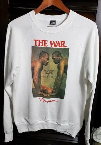 Leonard vs. Hearns II: The War  - June 12th, 1989, Vintage Sweatshirt size LG Cover