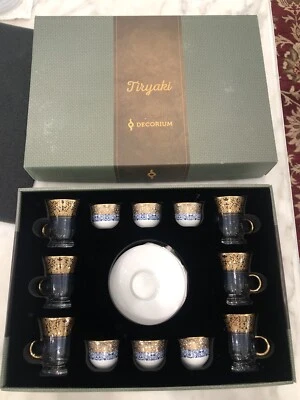 Juego de té turco, juego de vasos y platos de té Pasabahce (juego de 6), 18 piezas, cocina Foto 1 de 4