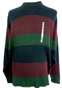 Suéter para hombre Arrow talla XL multicolor a rayas 100 % algodón (de colección) - Imagen 1 de 11