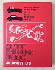 MG Midget workshop service manual TA-TF 1936-55 (1972) Kenneth Ball Autopress