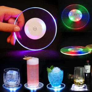 Lámpara base de cristal acrílico acrílico de montaña rusa cóctel para bar - Imagen 1 de 13