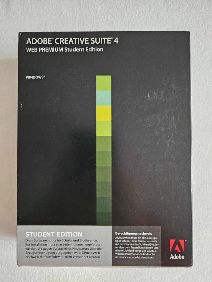 Adobe Creative Suite 4 Web Premium Student Edition - Bild 1 von 1