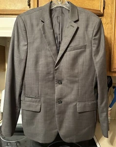 Men’s Express suit coat jacket Size 38s 38 short Gray fitted Mens Men - Picture 1 of 5