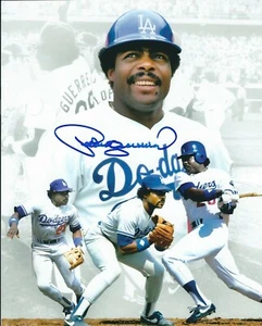 Signed  8x10 PEDRO GUERRERO Los Angeles Dodgers Autographed photo - COA  - Picture 1 of 1